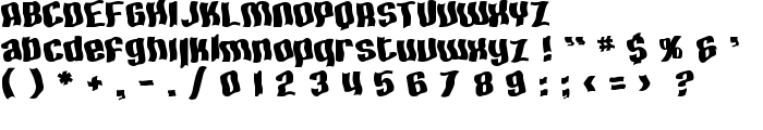 SF Hallucination Extreme font