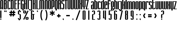 SF Iron Gothic font