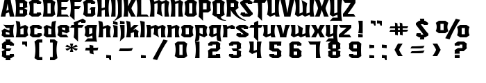 SF Ironsides Extended font