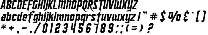 SF Ironsides Italic font