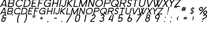 SF New Republic SC Italic font