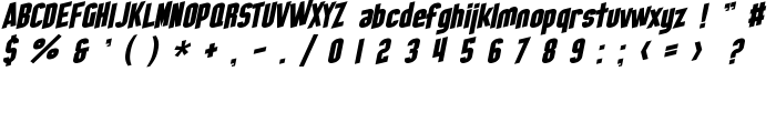 SF Obliquities font