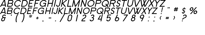 SF Old Republic SC Italic font