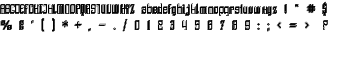 SF Piezolectric Inline font