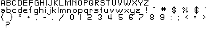 SF Pixelate font