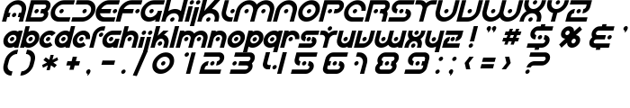 SF Planetary Orbiter Italic font