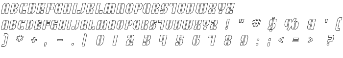 SF RetroSplice SC Outline font