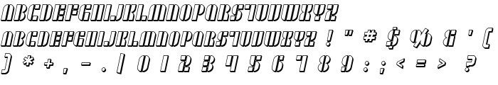 SF RetroSplice SC Shaded font