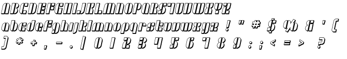 SF RetroSplice Shaded font