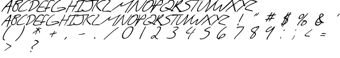 SF Scribbled Sans SC Italic font