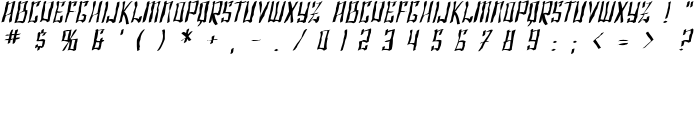 SF Shai Fontai Distressed Oblique font
