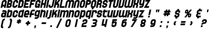 SF Speedwaystar Bold Oblique font