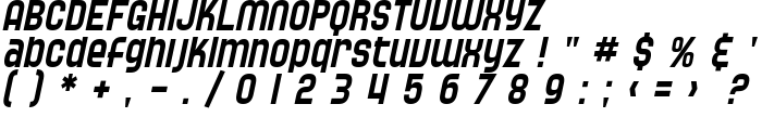 SF Speedwaystar Condensed Oblique font