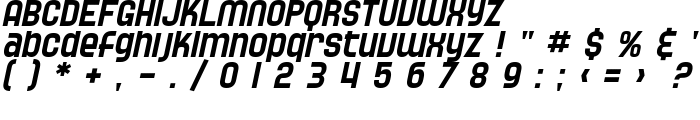 SF Speedwaystar Oblique font