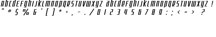 SF Square Root Oblique font