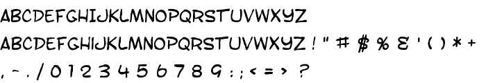 SF Toontime Blotch font