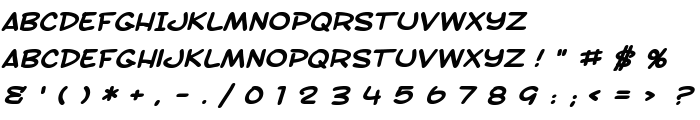 SF Toontime Extended Bold Italic font