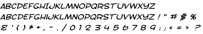 SF Toontime Extended Italic font