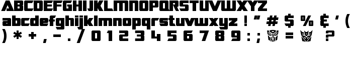 SF TransRobotics Bold font