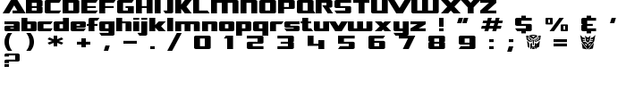 SF TransRobotics Extended font