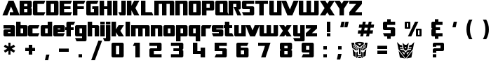 SF TransRobotics font