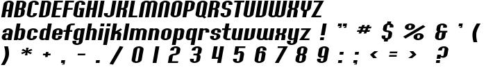 SF Willamette Extended Italic font