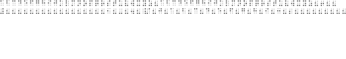 Sheets Braille font