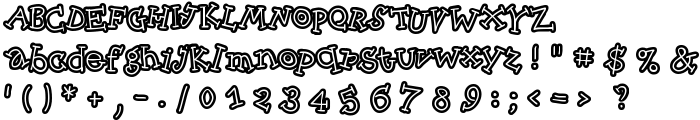 SkinnyCapKick font