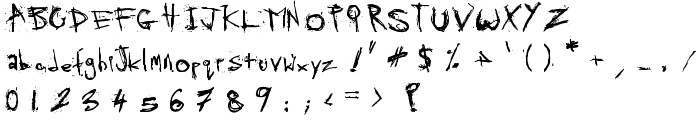 SKRATCHYthespook font