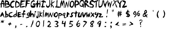 Skrawl font