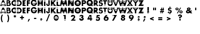 skullphabet font
