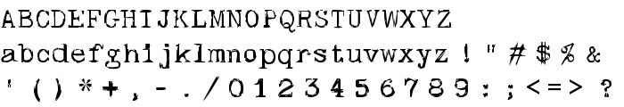 skullTypeWr00 font