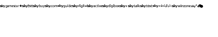 SKYfontbrands font