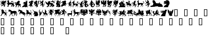 SL Mythological Silhouettes font