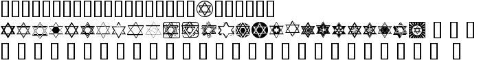 SL Star of David font