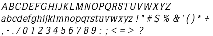 SlabRomana-Oblique font