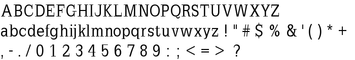 SlabRomana font