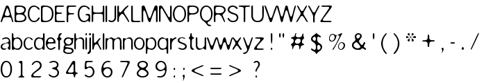 Slurry font