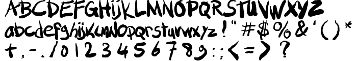 SML FAT MARKER font