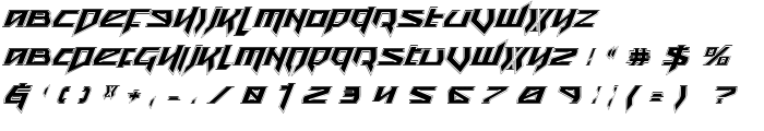 Snubfighter Academy Italic font