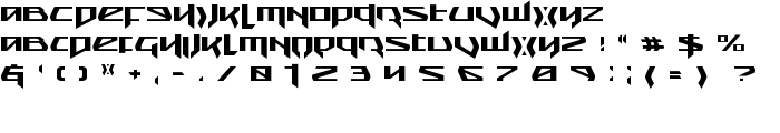 Snubfighter Expanded font