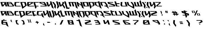 Snubfighter Leftalic font