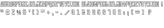 Soviet 3D font