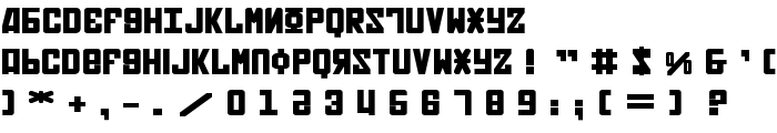 Soviet Bold Expanded font