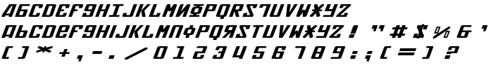 Soviet X-Expanded Italic font