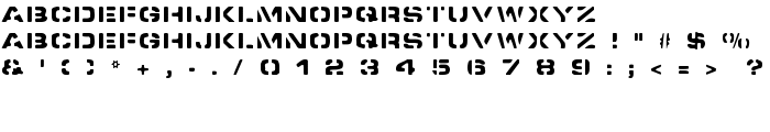 Spacedock Stencil font