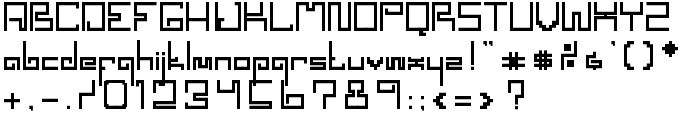 SPACEWORM erc 2006 font