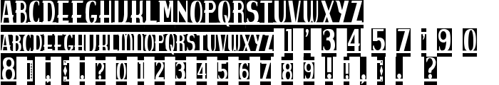 spankys bungalow blanco font