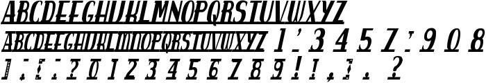 spankys bungalow italico font