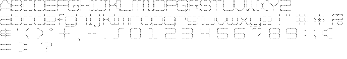 Spot Matrix font